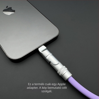 Type-C női csatlakozó Apple Lightning autós töltő adapter Android telefonokhoz és minden mobil eszközhöz