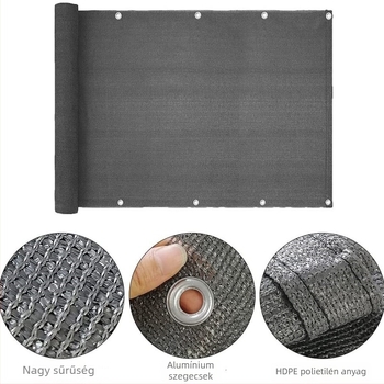 Xuan Qing HDPE erkély-kert magánéletvédő árnyékoló kerítőháló 0.9×5 m