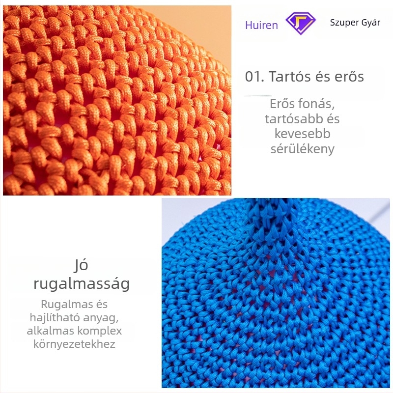 Kötélhálós hintázó játék függő labdával — kültéri játszótéri játék szenzoros integrációval és fizikai fejlesztéssel