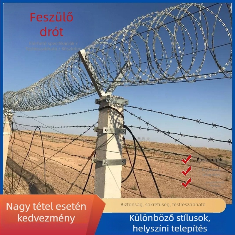 Spirálisan sodrott acélból készült drót, galvanizált és rozsdamentes acélból, 1,5 mm átmérő, dupla tekeredés, jobbkezes tekeredés, húzószilárdság 550 MPa