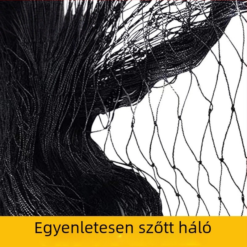 Poliészter madárvédő háló ültetvényekhez, üvegházakhoz, halastavakhoz és baromfiudvarokhoz; megerősített tenyész- és növénykötő háló