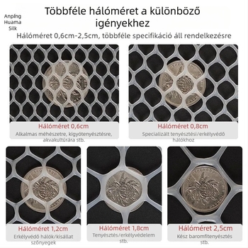 Műanyag balkon- és ablakbiztonsági háló – otthoni használatra, védőháló balkonra és az ablakokra, zuhanás elleni, macskavédő