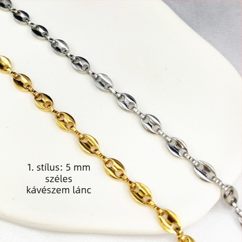 DIY kézzel készített titánacélból készült disznóorr formájú lánc, 18K aranyozottal, pulóverhez