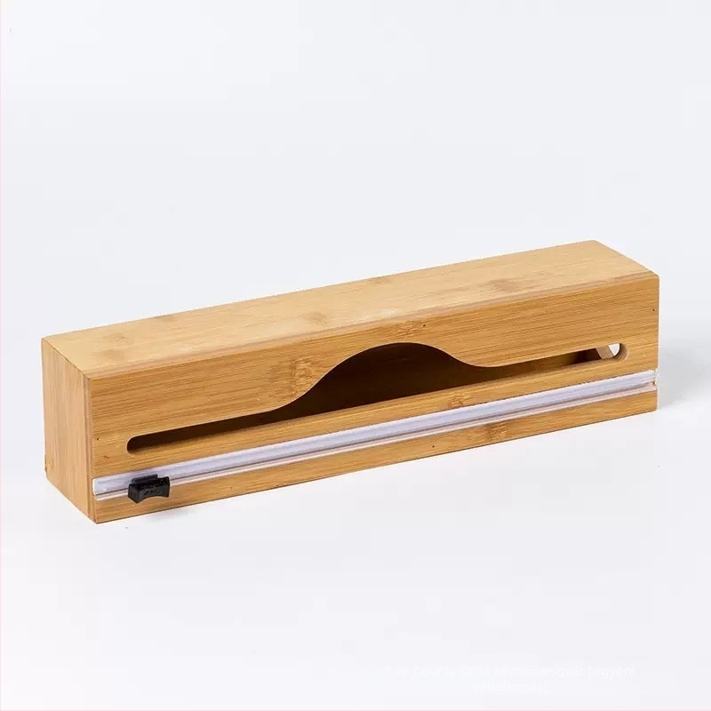 Falihoz szerelhető bambusz- és faanyagból készült konyhai tároló doboz elválasztókkal, 6 az 1-ben, többfunkciós rendező