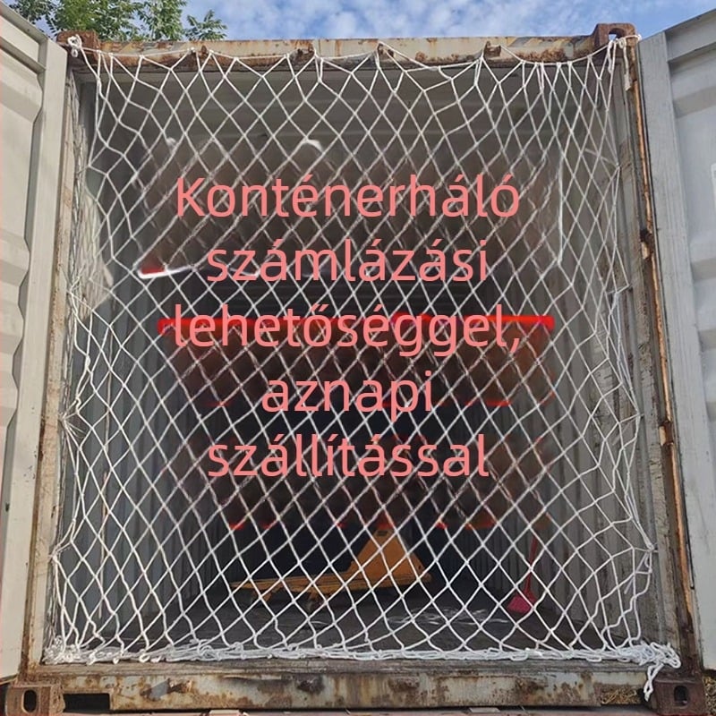 Nylon konténervédő háló – a rakomány biztonságos rögzítése és esés elleni védelem