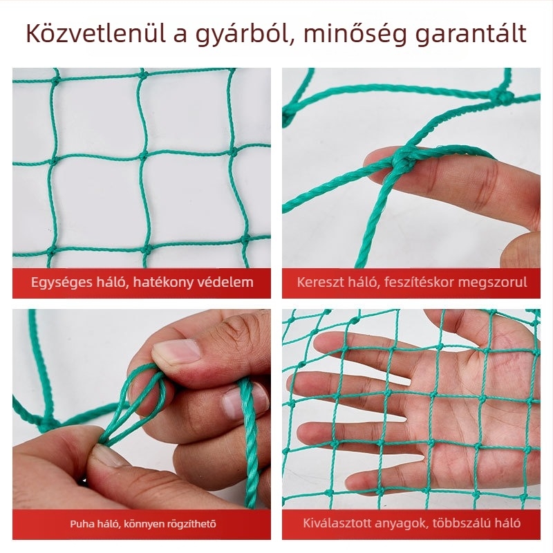 Polietilén baseballpálya körhálózatok, különféle helyszínek védőhálózatai, elválasztó mennyezeti hálók, golfpálya hálózatok