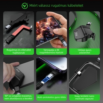 Piva PW10 USB-C adapter Androidhoz, Huaweihez és iPhone-hoz