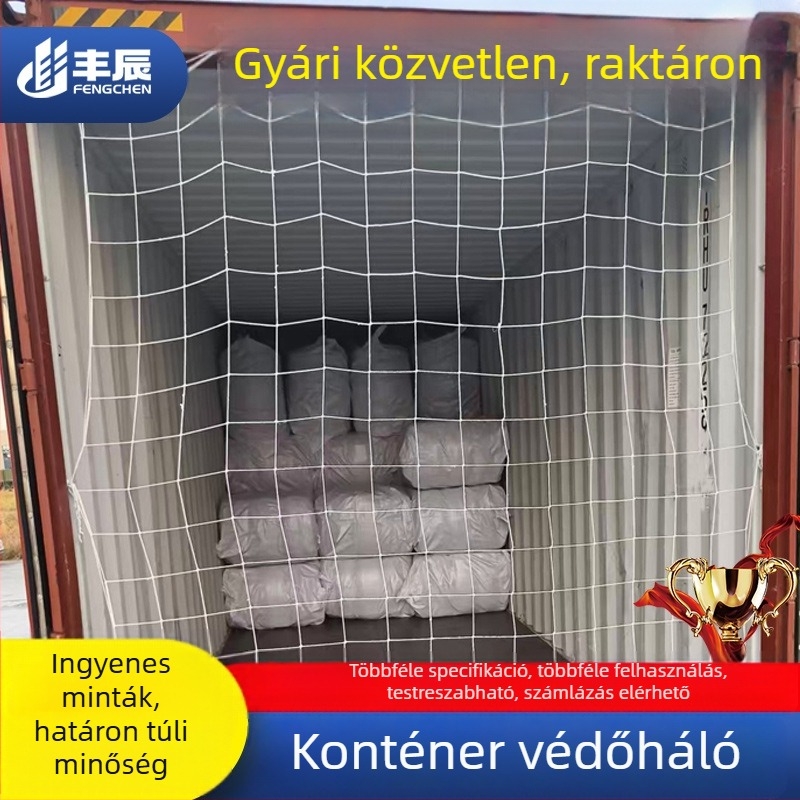 Nylon konténerháló 20ft/40ft – záróháló, leesés elleni háló, konténer védelme