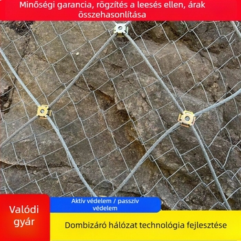 Aktív lejtővédő háló, modell Active Slope Protection Net, anyag: acél sodrony, funkció: lejtővédelem