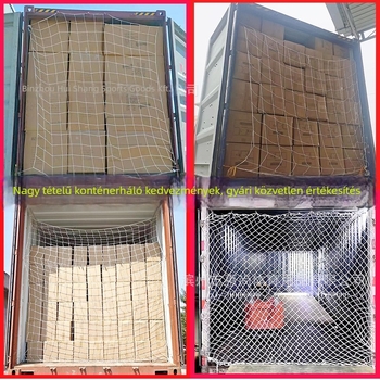 Konténerháló autók számára: sík és magas védőháló a járművek izolációjáért