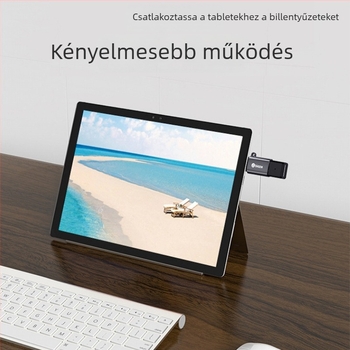 Type-C OTG USB 3.0 adapter Android telefonokhoz USB-A porttal, támogatja USB pendrive-okat, külső merevlemezeket és olvasókat, modell A24 P73