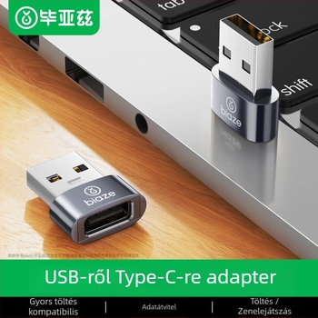 Bias USB-C OTG adapter autó töltéséhez, modell A181, univerzális kompatibilitás, adatátvitel
