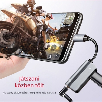 2 az 1-ben Type-C 3,5 mm adapter töltéshez és zenehallgatáshoz – Apple és Android kompatibilis – Modell YL6i/YL6T, Márka ZUZG