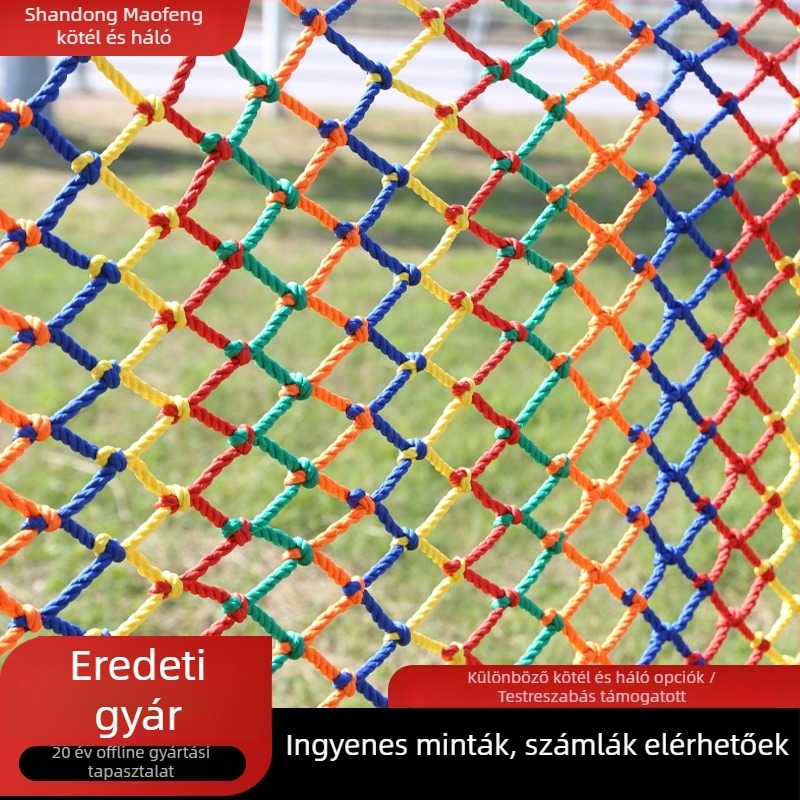 Maofeng nejlon biztonsági háló óvodai lépcsőkhöz és erkélyhez – leesés elleni, mászásra alkalmas háló és kerítés