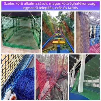 Többfunkciós háló sportpályákhoz és kültéri kerítésekhez: futball, kosárlabda, golf; elszigetelő háló; dzsungel-mágikus háló; kerítés háló tenyésztéshez