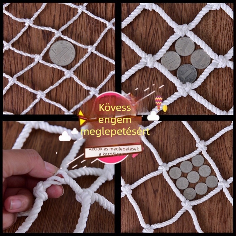 Nylon függő védőháló konténerekhez, Y-erősítéssel