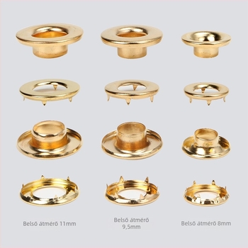 Sárgaréz szemzáró csat karmával, kör alakú forma, Rebecca márka, 35028849740-hez