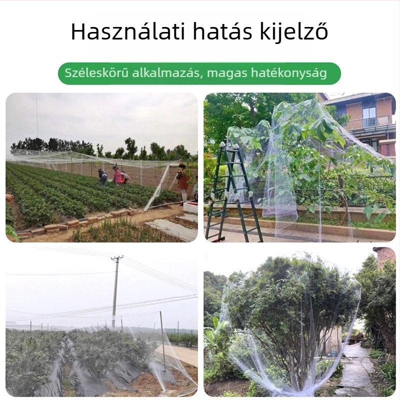 Nylon madárvédő háló gyümölcsösökhöz, gyümölcsfákhoz, szőlőültetvényekhez és halastavakhoz