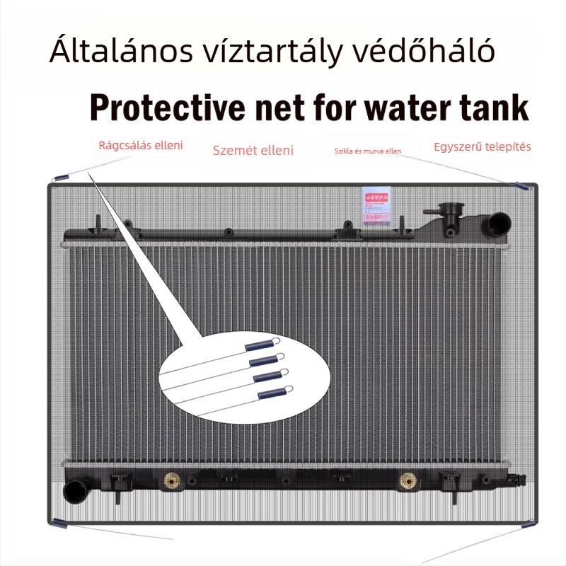 Kamion radiátor- és víztartályvédő háló, üvegszálas háló, Kirby márka, kompatibil nagy teherautókhoz (általános modell)