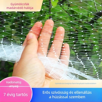 Nylon madárvédő háló gyümölcsösökbe, gyümölcsfákhoz, üvegházakhoz, mezőgazdasági területekhez és tavakhoz