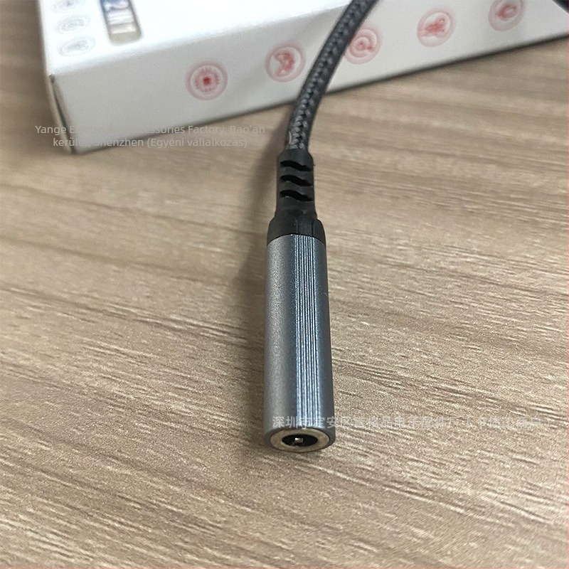 Type-C és Lightning kettős felhasználású audió adapter, nylon fonott kábel és fejhallgató vezérléssel, verzió 1.2