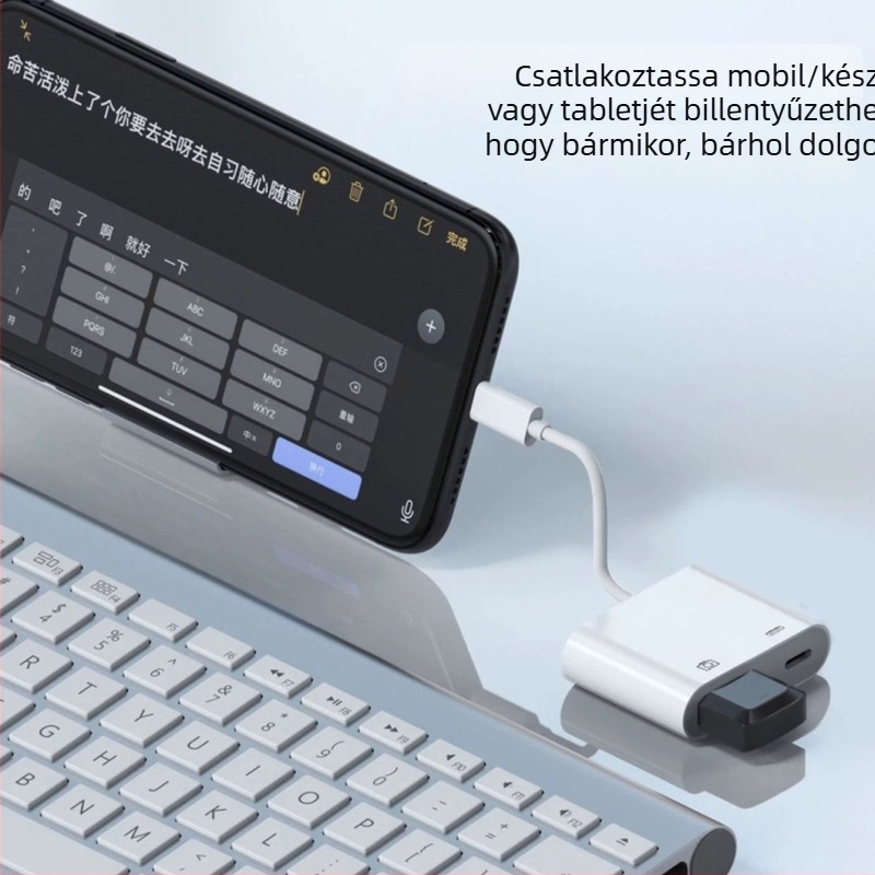 OTG adapter 2-az-1-ben, több interfész, általános használat, márka semleges