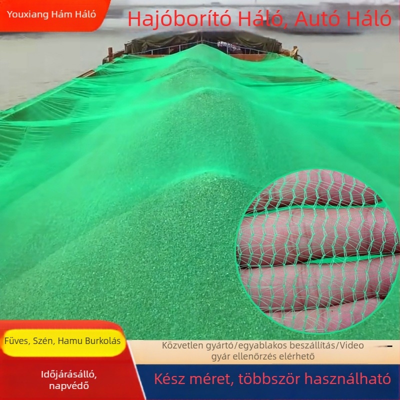 Youxiang poliészter járműzáró háló teherautókhoz — por- és szélálló ponyvaháló, szén- és homokfedéllel