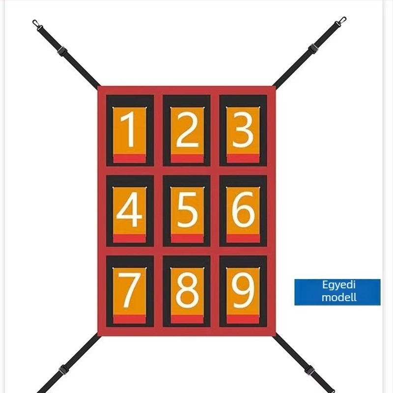 Baseball kilencnégyzetes edzésháló a dobáshoz és ütéshez — beltéri/kültéri használat; anyag: poliészter, vastag Oxford vászon; cikkszám: 0134; kategória: Ball Post/Ball Rack; márka: Aoxiang; eredet: Dongguan