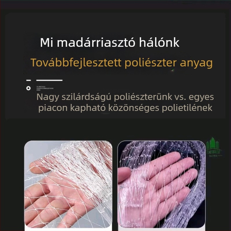 Poliészter madárvédő háló üvegházakhoz, halastavakhoz és gyümölcsfákhoz – védő háló az ültetvényekhez