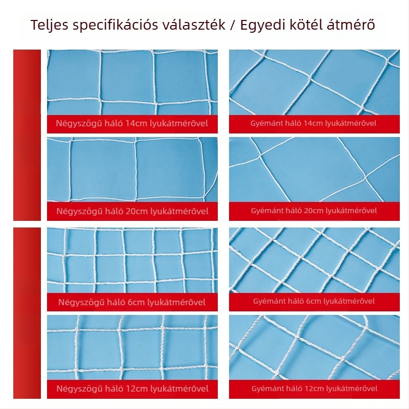 Konténervédelmi hálók — biztonsági védelem; anyag: poliészter és nylon; modell: konténerhálózat; egyedi igény szerinti testreszabás; konténerek zárására