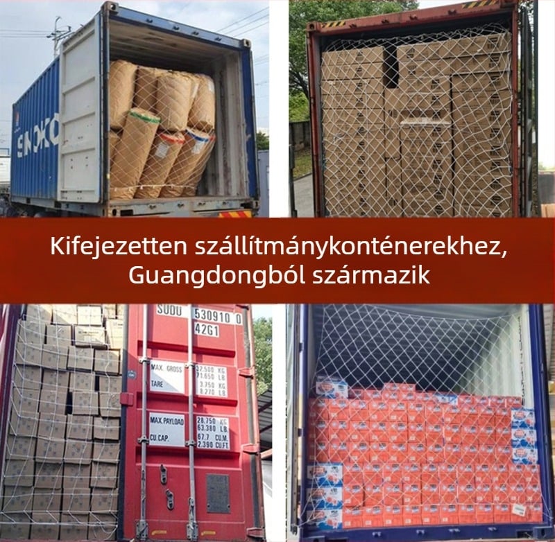 Konténervédő háló: áruk izolációs hálója és zuhanás elleni védőháló