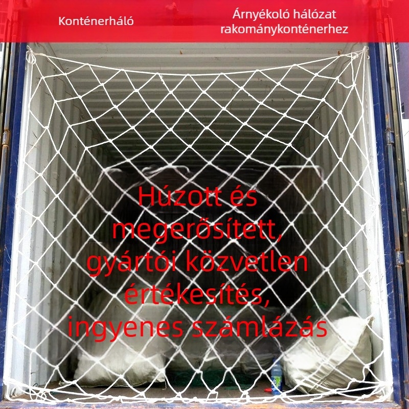 Konténervédő háló: áruk izolációs hálója és zuhanás elleni védőháló