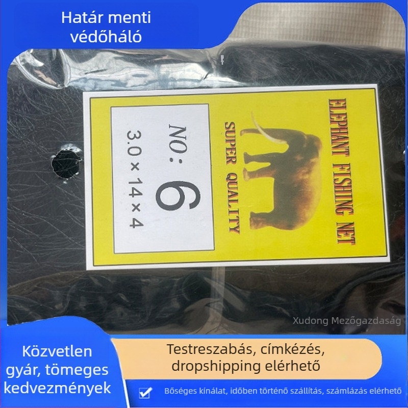 Nylon- és poliészter védőháló gyümölcsösökhez, rizsföldekhez és halastavakhoz, madárriasztó funkcióval