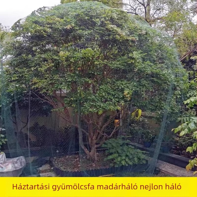 Madárvédő háló gazdaságok, halastavak és gyümölcskertek számára; nylon védőháló gyümölcsfák, szőlő és meggy védelmére