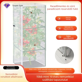 Kertészeti rovarvédő háló, négyszögletes alak, HDPE anyag, védelem rovarok és madarak ellen