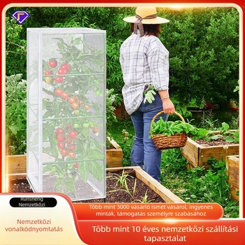 Kertészeti rovarvédő háló, négyszögletes alak, HDPE anyag, védelem rovarok és madarak ellen