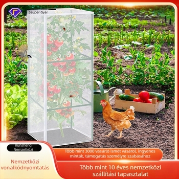 Kertészeti rovarvédő háló, négyszögletes alak, HDPE anyag, védelem rovarok és madarak ellen