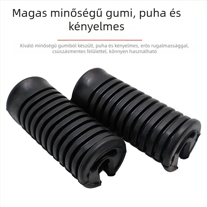 Motorkerékpár lábpedál gumiból, első pedál, kompatibil Dayang 100, TBT110, JH70, Termékszám 2025-12