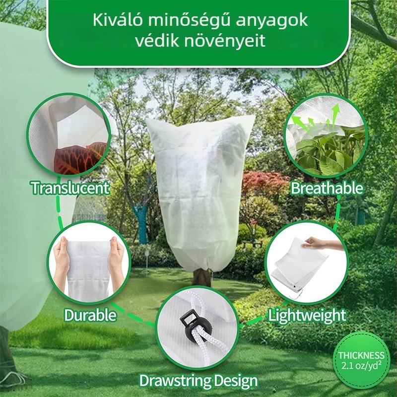 60-mesh rovar- és madárvédő háló zöldségekhez és gyümölcsfákhoz, vastagított kivitel