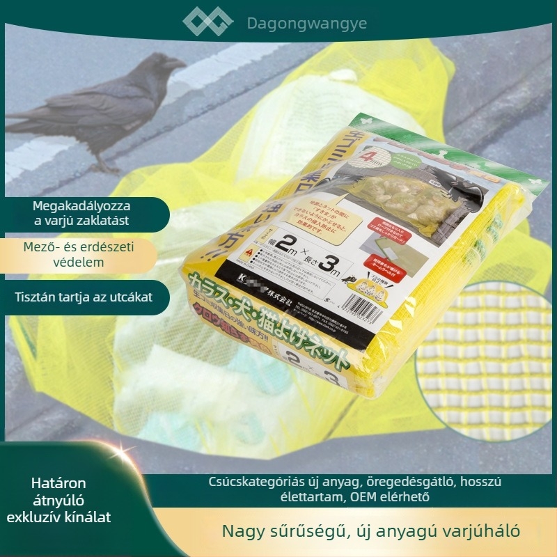 4 mm-es madárvédő háló növénytermesztéshez, sárga kockás háló gyümölcs- és zöldségtermesztéshez