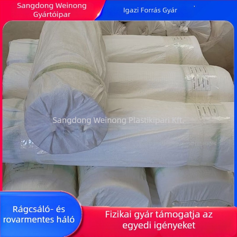 Szúnyogháló üvegházhoz, HDPE, háló opciók 14/20/40/60, nyílásméret 10-120, huzalátmérő 0,25 mm, élettartam 3-5 év