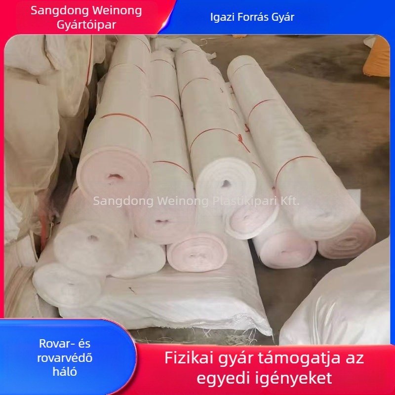 Szúnyogháló üvegházhoz, HDPE, háló opciók 14/20/40/60, nyílásméret 10-120, huzalátmérő 0,25 mm, élettartam 3-5 év