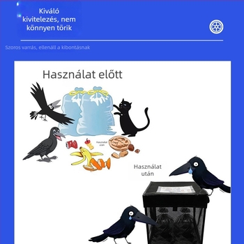 Átlátszó hálós tárolókosár – könnyű, hordozható; eredet: Jiangsu; márka: Booker; felhasználás: madár elleni szemeteszsák