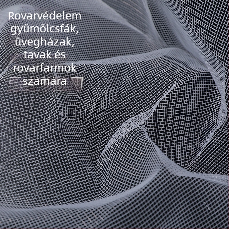 30-mesh rovarháló csavart szálból, gyümölcsösökhöz, kertekhez, üvegházakhoz és zöldségekhez (polietilén)