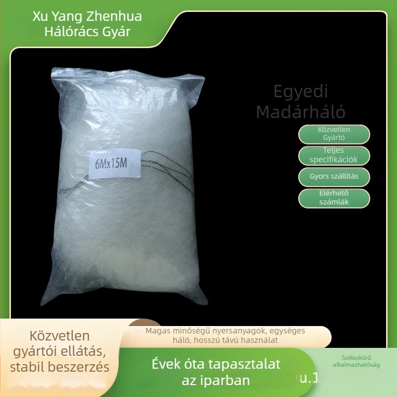 Nylon madár- és jégvédő háló gyümölcskertekhez, üvegházakhoz, mezőgazdasági területekhez és tavakhoz; eredet: Shandong