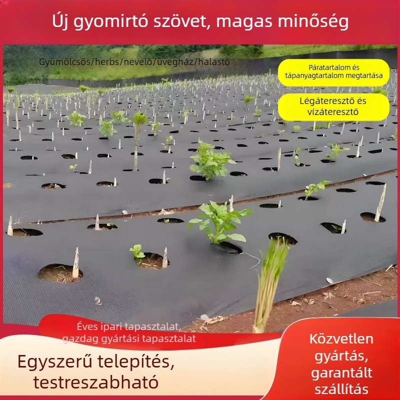 Gyümölcsfa gyomirtó szövet – Tartós PE talajtakaró, gyomelnyomó matrac