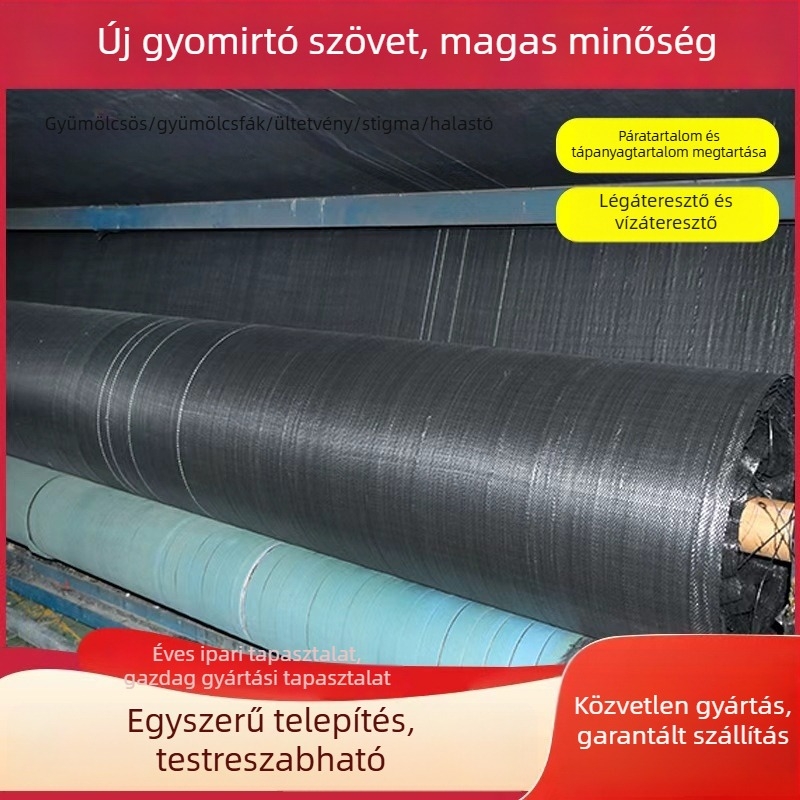 Gyümölcsfa gyomirtó szövet – Tartós PE talajtakaró, gyomelnyomó matrac