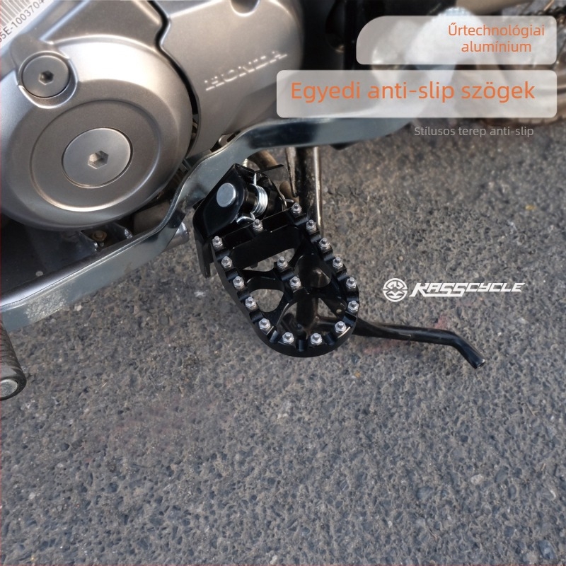 CT125-höz illeszkedő összecsukható alumíniumötvözet pedál – CNC megmunkált