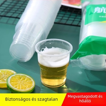 Egyszer használatos PP ovális pohár, 180 ml, 50 db-os csomag.