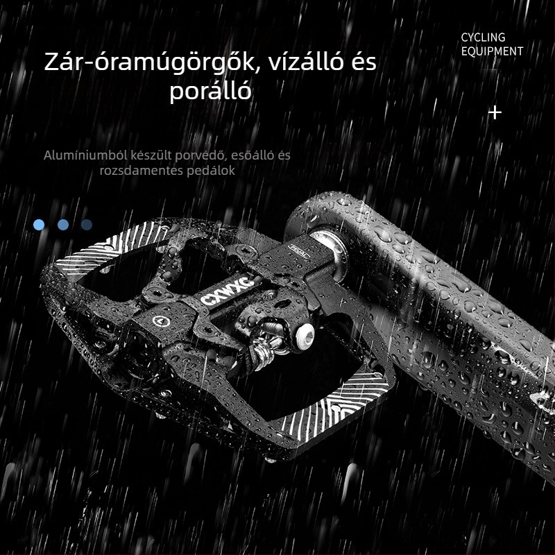 GIYO CX-159 MTB pedálok, alumínium ötvözet, csapágyas, zárható/lapos pedálok, testreszabás elérhető